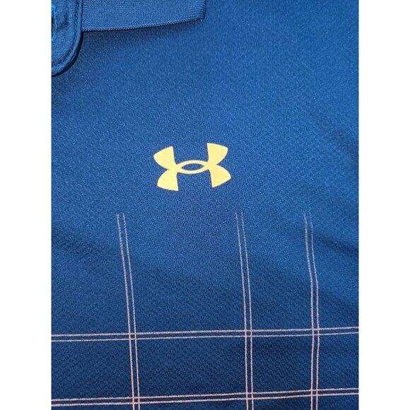 Under Armour Men's Performance Polo XXL Blue Loose Fit - Picture 8 of 9